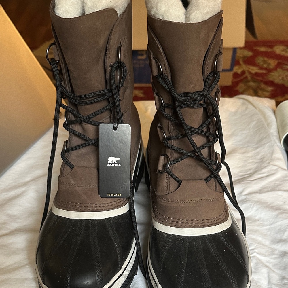 Sorel Black and Brown Insulated Boots
